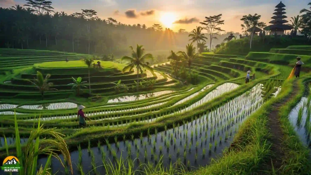Bali's iconic terraced rice paddies